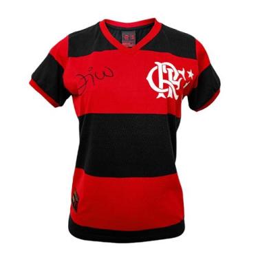 Imagem de Camisa Flamengo Baby Look Retrô Zico Libertadores 1981 - Feminina - Br