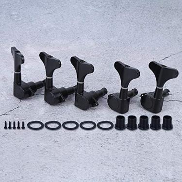 Imagem de Acouto 5- Conjunto de Afinadores Botão de Conjunto de Afinadores 5- Liga de Enrolamento Fechado Acessórios para Instrumentos Musicais Substituição de Máquina Jazz ou Instrumentos Elétricos /