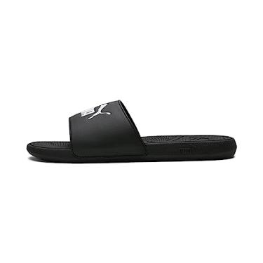 Imagem de PUMA Sandália slide masculina Cool Cat 2.0, Puma Black Puma Branco, 47 EU