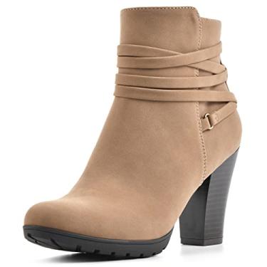 Imagem de WHITE MOUNTAIN Ankle Boot feminino Spade, Castanha/camurça/suave, 6