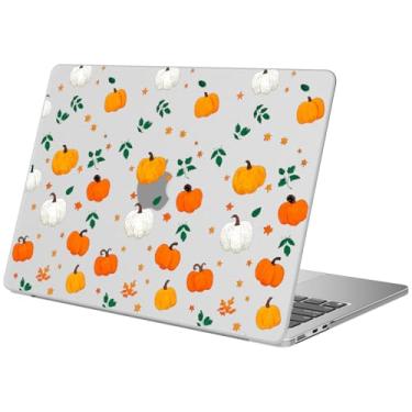 Imagem de BlHMCASE Capa compatível com MacBook Air de 15 polegadas versão 2025 2024 2023 M3 A3114 M2 A2941, linda capa rígida protetora de abóbora de outono para Mac Air 15