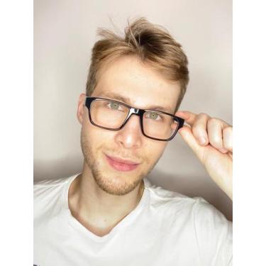 Imagem de Armação De Óculos Para Grau Masculino Retangular Bahrein - Palas Eyewe