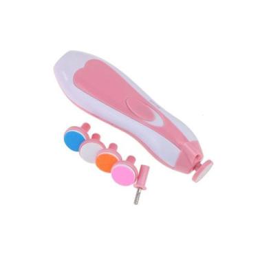 Imagem de Lixa de unhas elétrica Baby Pink para bebês - Lightbek Official Store