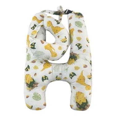 Imagem de Almofadas de Apoio para o Pescoço em Formato de H para Crianças com Apoio para o Pescoço Ajudam Você a Dormir e Descansar durante a Viagem(Dinossauro)