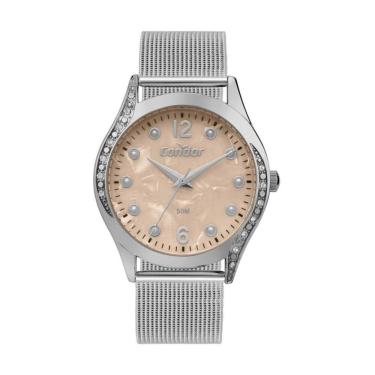 Imagem de Relógio Condor Feminino Ref: Co2035nsv/4j Casual Mesh Prateado
