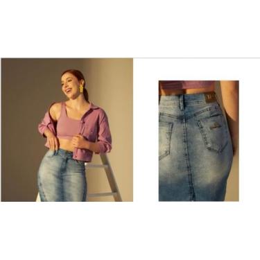 Imagem de Saia jean com elastano - Max, 38