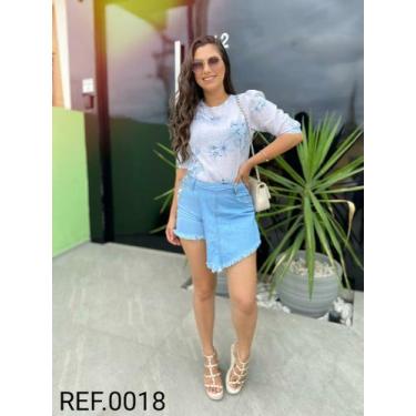 Imagem de Short saia - FLIPER JEANS, Azul, 40