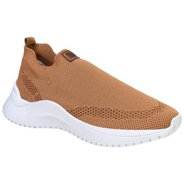 Imagem de Tênis Meia Feminino Knit Jogger Casual Calce Fácil Leve Macio Confortá