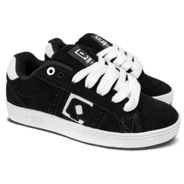 Imagem de Tênis Qix Combat Suede Preto Branco Original, Preto, 39