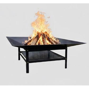 Imagem de Lareira 80cm p/ Jardim Fogueira Externa Portatil a Lenha - Lazer e Voc