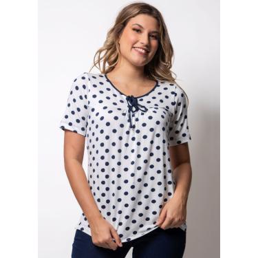 Imagem de Blusa Pau a Pique Poá Azul Marinho