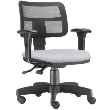 Imagem de Cadeira Giratória Zip L02 Executiva Ergonômica Escritório Couro Sintético Branco - Lyam Decor