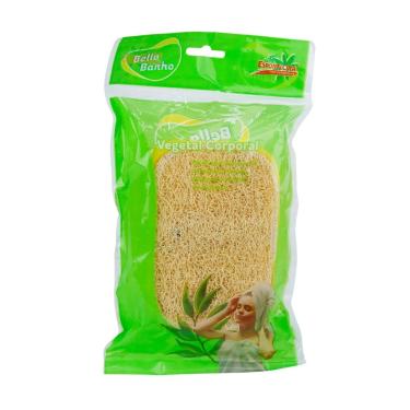 Imagem de Bucha Vegetal Natural 14cm Dupla Face - Tudo em Caixa