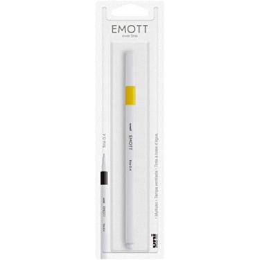 Imagem de Caneta Extrafina Emott Fine 0.4mm, Uni-Ball, Amarela, Blister c/1 unidade