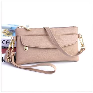 Imagem de Bolsas transversais pequenas para mulheres, carteira e porta-moedas, bolsa de pulso de poliuretano macio, rosa, Small, Bolsa tiracolo feminina, bolsa de pulso