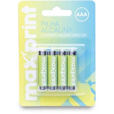 Imagem de Pilha Alcalina-aaa Pequena 1,5v Bt C/4 - Maxprint