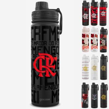 Imagem de Garrafa Térmica Gocase Fresh 650ml Oficial do Flamengo, Fla Black Logo