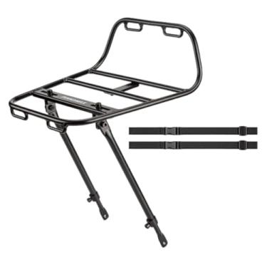 Imagem de harayaa Bagageiro dianteiro para bicicleta, suporte para bagagem, cesta de carga para bicicleta de montanha e estrada, alforje dianteiro para bicicletas de