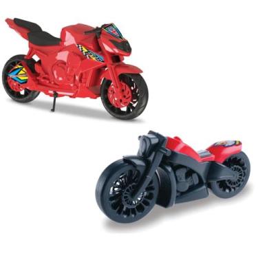 Imagem de Kit Moto De Brinquedo Daytona Moto Custom 66 Criança Infatil Motinha R