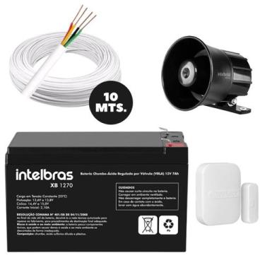 Imagem de Acessorios Central de Alarme Intelbras Bateria Sensor e Sire