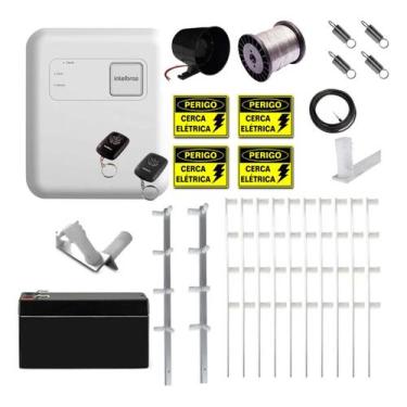 Imagem de Kit Cerca Elétrica Barra Chata Intelbras 40m Com 2 Cantos