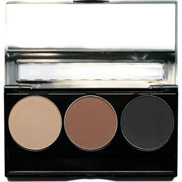 Imagem de Pure Ziva Paleta De Trio Sombras Veganas Pretas Opacas, Marrom Médio E Branco-Sujo; Sem Talco, Parabenos Cruelty-Free