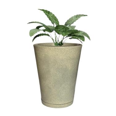 Imagem de Vaso Grande Polietileno P/plantas Liso Casa Jardim Varanda (Cinza)