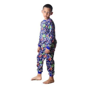 Imagem de Pijama Infantil os vingadores Dunabella - dunabella clothing, Azul, 01