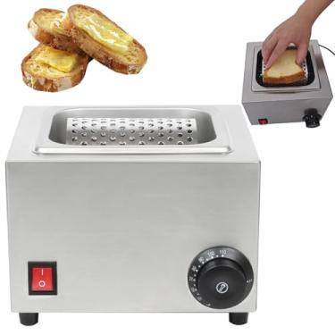 Imagem de Roda elétrica para manteiga, ideal para queijos macios, ferramenta rápida para espalhar manteiga, rolo aquecedor de manteiga em aço inoxidável, perfeito para pão, café da manhã, piqueniques, chur