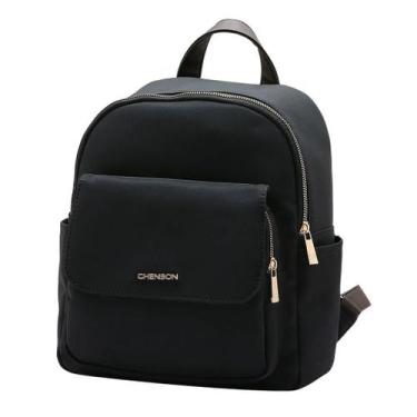 Imagem de Mochila Feminina Média Resistente Versatil Dia a Dia Chenson, Preto, U