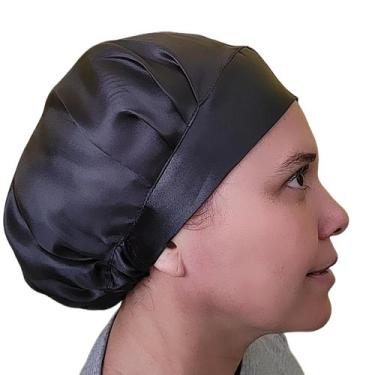 Imagem de Touca de Cetim Confeitaria Preto - IsaToucas 