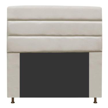 Imagem de Cabeceira Estofada Turim 140cm Casal Suede Bege