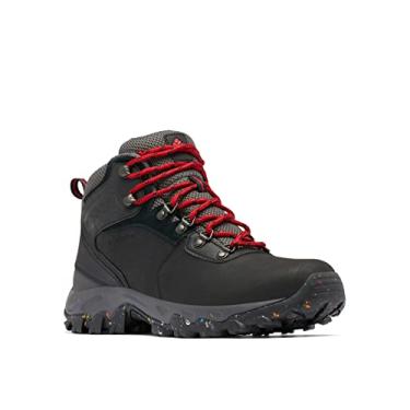 Imagem de Columbia Tênis masculino Newton Ridge Plus II impermeável Omni Heat para caminhada, Preto/vermelho montanha, 12
