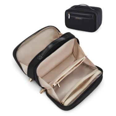 Imagem de Bolsa de maquiagem BAGSMART Travel de grande capacidade  preta