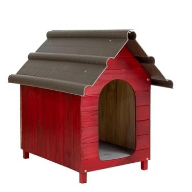 Imagem de Casa Casinha De Cachorro com Telhado Ecológico Mini N1 (Mogno)