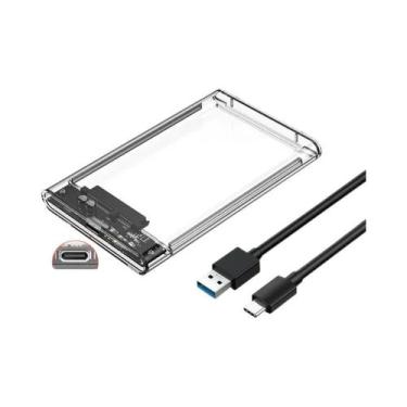 Imagem de Case Externo Para Disco Rígido De 2.5 Polegadas USB 3.0 Tipo C SATA Pa