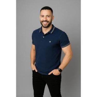 Imagem de Camiseta Polo D Bell Outlet Fashion Masculina Azul-Masculino