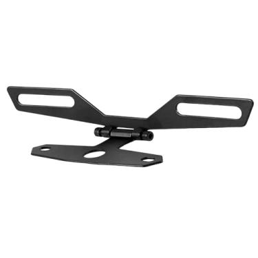 Imagem de Generic Suporte de placa dobrável genérico para motocicleta, suporte de luz traseira, universal, acessórios duráveis ​​em alumínio.