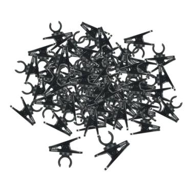 Imagem de menolana Conjunto de 100 Presilhas para Microfone de Lapela (Apenas Presilhas) para Megafone e Amplificador, Leves e Giratórias, para Microfone de Lapela