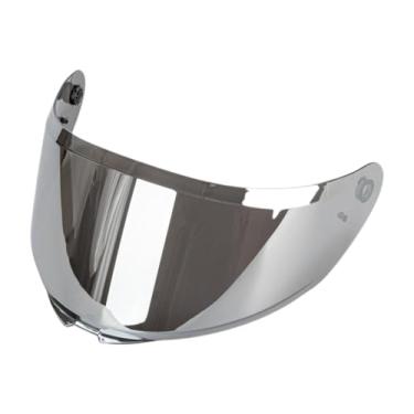 Imagem de KiBcsLic Viseira de capacete para motocicleta, peça de reposição, fácil de instalar, compatível com os modelos XG-1 977 e LK-188, Prata