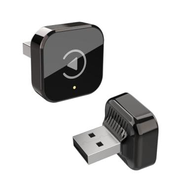 Imagem de Adaptador Wireless CarPlay Android Auto 2 em 1, Conversor de Cabo para Sem Fio, para compatibilidade com Carplay USB A/C, Plug & Play, Encaixe Angular Discreto, Sem Atrasos para Carros 2016-2024.