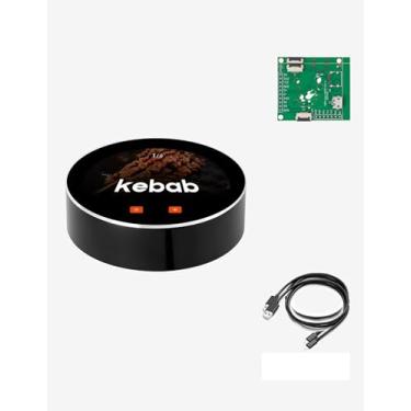 Imagem de UEAIDISP Placa de desenvolvimento ESP32-S3 com tela OLED ESP32 de 1,5 polegadas IPS 466 × 466 botão redondo AMOLED tela sensível ao toque para módulo inteligente LVGL WiFi BLe Uart (preto)