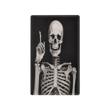 Imagem de Wassud Placa de cobertura para interruptor de luz, interruptor único, capas de tomada, placa de parede, caveira, uma ideia decorativa para decoração de casa, sala de estar, quarto, decoração