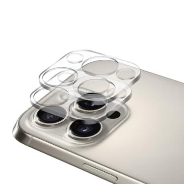Imagem de Protetor de lente de câmera para iPhone 11 Pro Max de 6,5 polegadas e iPhone 11 Pro de 5,8 polegadas, vidro temperado 9H, transparente HD, antiarranhões, compatível com capas, não afeta fotos noturnas