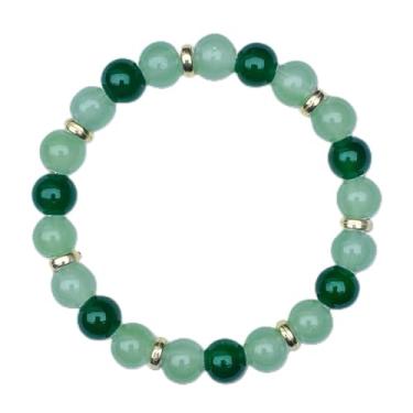 Imagem de Pulseiras elásticas com contas para mulheres, pulseira de cristal verde para equilibrar a mente, presente para a paz interior para promover a serenidade, One Size, Pedra, Sem Pedra Preciosa