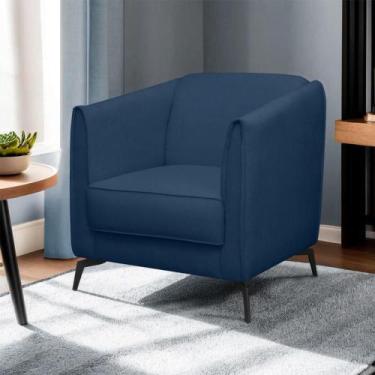 Imagem de Cadeira Decorativa Poltrona Aurea Sala Bouclé Pés Em Metal - SOFA STOR