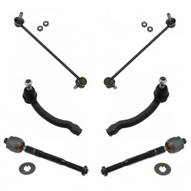 Imagem de 6 Piece Kit Inner Outer Tie Rod End Stabilizer Sway Bar End Link LH RH for MDX