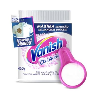 Imagem de Vanish Tira Manchas Em Pó Crystal White Oxi Action 450G Para Roupas Brancas