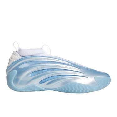 Imagem de adidas Tênis de basquete unissex Harden Volume 9, Azul/branco/preto, 37 BR