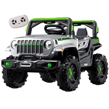 Imagem de Carro Eletrico Zippy Toys Jeep Wrangler Rubicon 12V CR Cinza